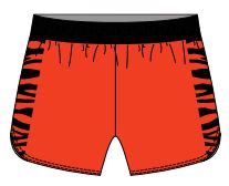 Track Short with vent & inner brief liner - Men's