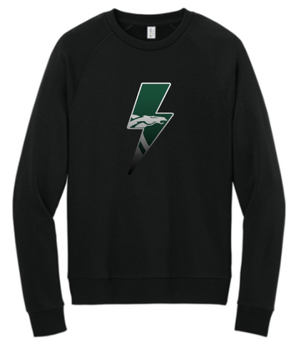 Allmade® Unisex Organic CVC Fleece Crewneck Sweatshirt - Black