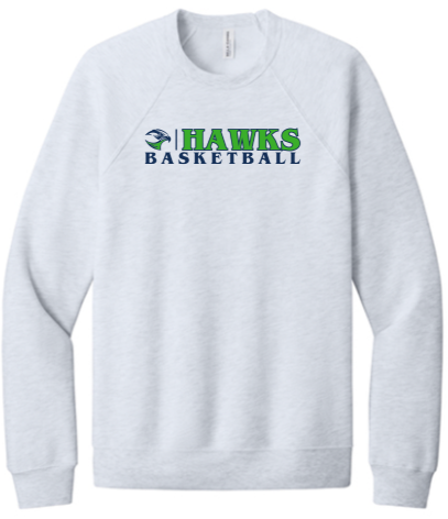 BELLA+CANVAS® Unisex Sponge Fleece Raglan Sweatshirt - Ash