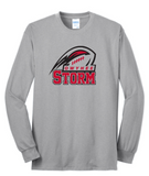 Port & Co® Long Sleeve Core Blend Tee - Ash ***Name and Number Option***