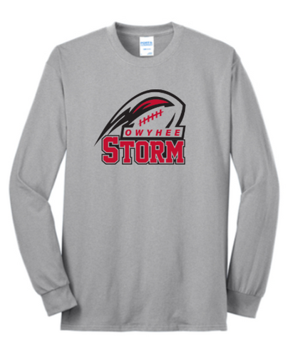Port & Co® Long Sleeve Core Blend Tee - Ash ***Name and Number Option***