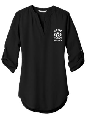 Port Authority ® Women's 3/4-Sleeve Tunic Blouse - Black