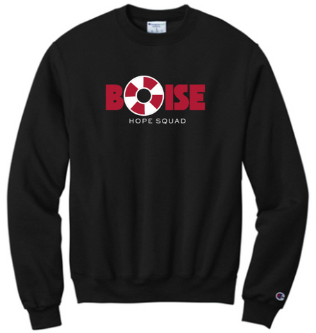 Champion® Powerblend® Crewneck Sweatshirt - Black
