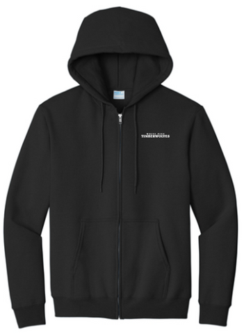 Port & Co® Essential Fleece Full-Zip Hooded Sweatshirt - Youth & Adult
