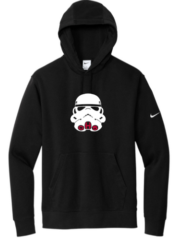 Nike Club Fleece Sleeve Swoosh Pullover Hoodie - Black