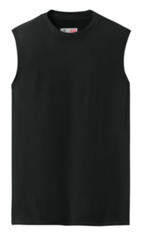 A4 Compression Muscle Tee - Black