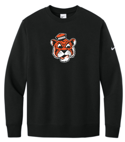 Nike Club Fleece Sleeve Swoosh Crew