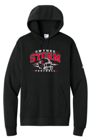 Nike Club Fleece Sleeve Swoosh Pullover Hoodie -Black ***Name and Number Option***