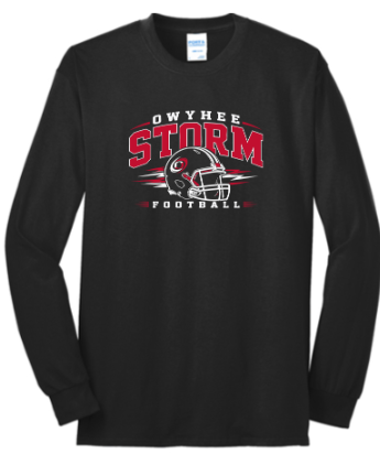 Port & Co® Long Sleeve Core Blend Tee - Black ***Name and Number Option***