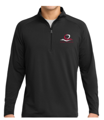 Sport-Tek® Sport-Wick® Stretch 1/4-Zip Pullover - Black