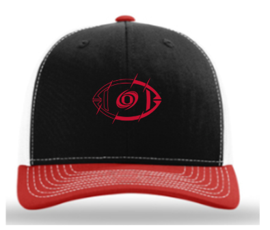 Richardson Trucker Cap - Red & Black