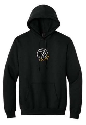 Port & Co® Essential Fleece Pullover Hooded Sweatshirt - Black **Youth and Adult Sizes**