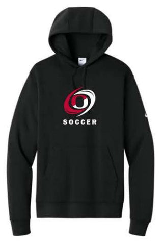 Nike Club Fleece Sleeve Swoosh Pullover Hoodie - Black