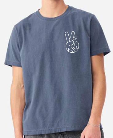 BELLA + CANVAS Unisex Heavyweight Garment-Dyed Tee - Washed Navy