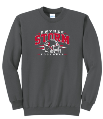 Port & Co® Core Fleece Crewneck Sweatshirt - Charcoal ***Name and Number Option***