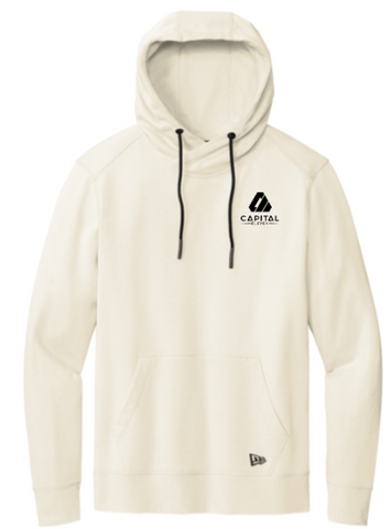 New Era® Tri-Blend Fleece Pullover Hoodie - Soft Beige