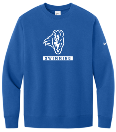 Nike Club Fleece Sleeve Swoosh Crew
