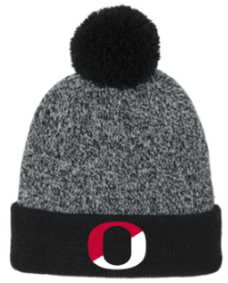 Sport-Tek® Halftime Heather Pom Beanie - Black