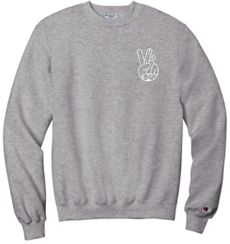 Champion® Powerblend® Crewneck Sweatshirt - Light Steel