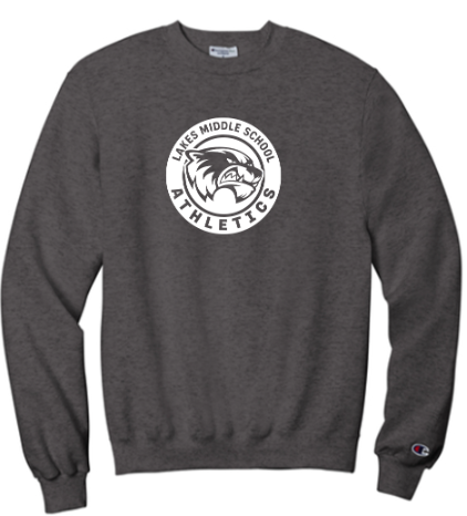 Champion® Powerblend® Crewneck Sweatshirt - Charcoal Heather