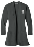 Port Authority ® Women's Concept Long Pocket Cardigan - Grey