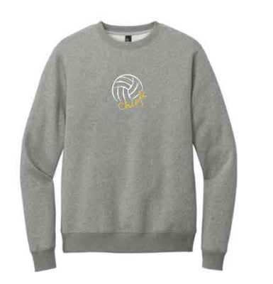 District® Perfect Weight® Fleece Crew - Heathered Steel