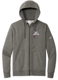 Nike Club Fleece Sleeve Swoosh Full-Zip Hoodie - Grey