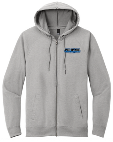 District® Featherweight French Terry™ Full-Zip Hoodie - Light Grey Heather