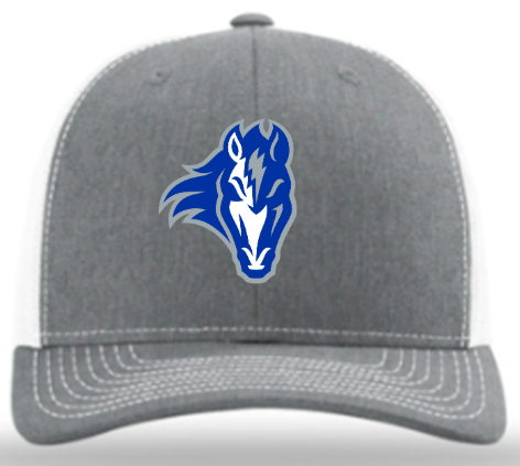 Richardson Trucker Cap - Heather Grey/White