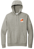 Nike Club Fleece Sleeve Swoosh Pullover Hoodie - Dark Grey Heather