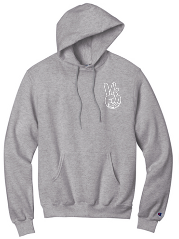 Champion® Powerblend® Pullover Hoodie - Light Steel