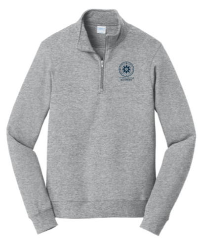 Port & Co® Fan Favorite® Fleece 1/4-Zip Pullover Sweatshirt - Athletic Heather