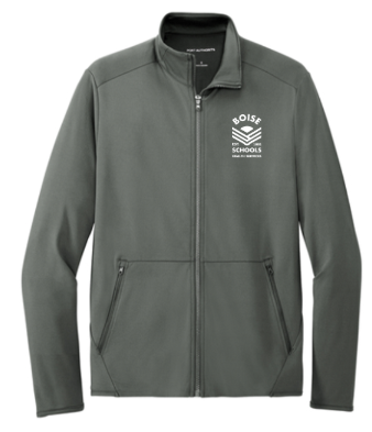 Port Authority® Accord Stretch Fleece Full-Zip - Pewter