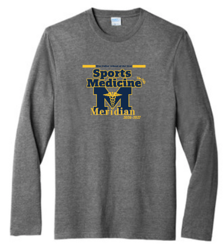 Port & Co® Tri-Blend Long Sleeve Tee - Graphite Heather