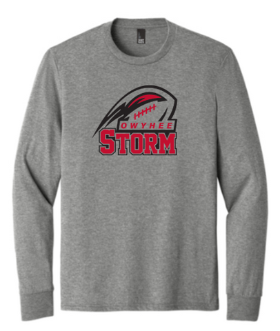 District® Perfect Tri® Long Sleeve Tee - Grey Frost ***Name and Number Option***