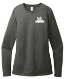 District® Women’s Perfect Blend® CVC Long Sleeve Tee - Grey
