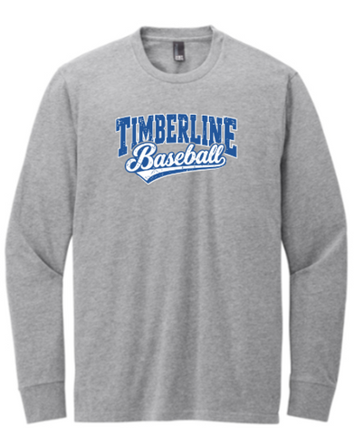 District® Perfect Blend® CVC Long Sleeve Tee - Light Heather Grey