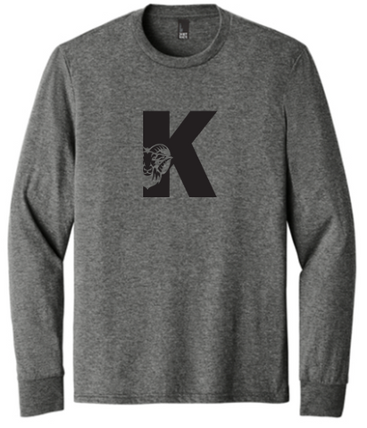 District® Perfect Tri® Long Sleeve Tee - Youth & Adult - Grey Frost