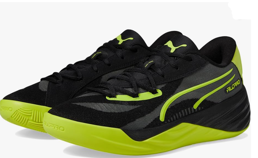Puma AllPro NITRO™ Basketball Shoes Black Green Select Printing