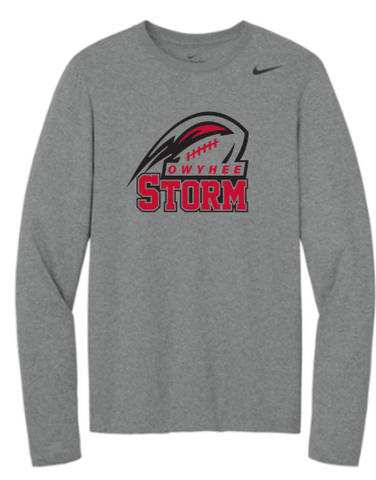Nike Team rLegend Long Sleeve Tee - Black ***Name and Number Option***