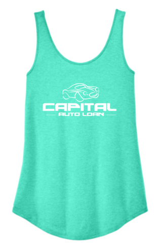 District® Women’s Perfect Tri® Relaxed Tank - Aqua Heather