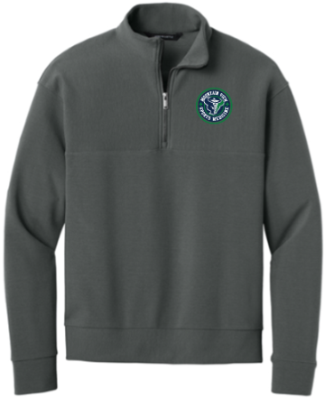 Mercer+Mettle® Linear Texture 1/4-Zip - Storm Grey