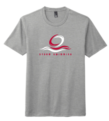 District® Perfect Tri® Tee - Heather Grey **NAME OPTION**