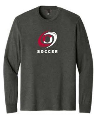 District® Perfect Tri® Long Sleeve Tee - Heathered Charcoal