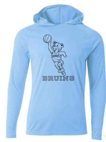 Youth Cooling Performance Long Sleeve Hooded Tee