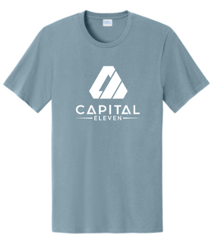 Port & Co™ Easy Cotton Tee - Stonewashed Blue