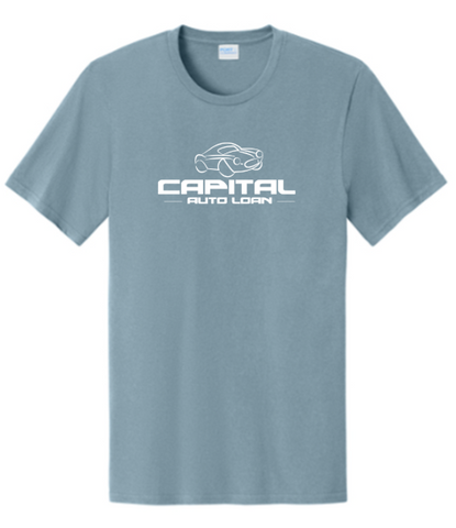Port & Co™ Easy Cotton Tee - Stonewashed Blue