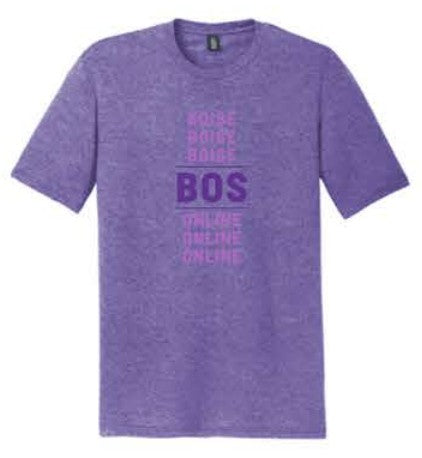 District® Perfect Tri® Tee - Purple Frost **BOS Logo**