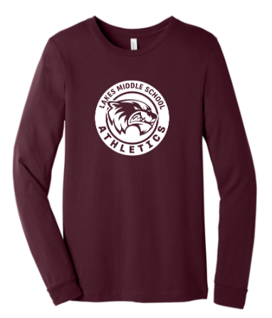 BELLA+CANVAS® Unisex Jersey Long Sleeve Tee - Maroon