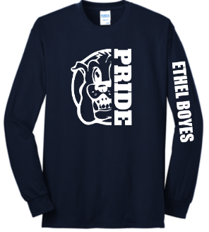 Port & Company® Long Sleeve Core Blend Tee - Youth & Adult - Navy
